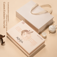 Boîte cadeau de luxe en carton écologique pour thé, avec gaufrage à chaud doré, fermeture magnétique, logo personnalisé pour emballage de thé haut de gamme