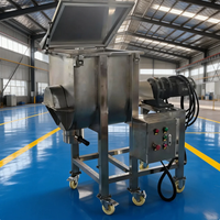 Mélangeur Agitateur Horizontal de Haute Sécurité pour Aliments, 100L, en Acier Inoxydable SUS304, Machine Automatique de Mélange de Poudres, Usine