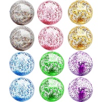 Ballon de plage gonflable en PVC avec logo personnalisé, couleurs personnalisées, paillettes, sequins, pour événements aquatiques, vente en gros