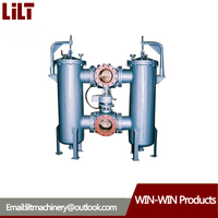 Filtre à panier vertical duplex hydraulique pour équipement industriel, eau et huile, composants essentiels de la cuve sous pression, filtre 10-1000 µm