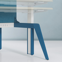 Bureau ergonomique classique de luxe Table de travail des employés Poste de travail à hauteur réglable Cabine d'atelier Bureau debout