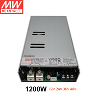 Alimentation à découpage AC-DC MEAN WELL LRS 35W-1200W SMPS, sorties 5V 12V 15V 24V 36V 48V pour applications industrielles LED