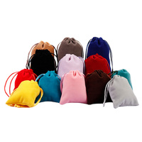 Pochette de protection en velours multicolore pour batterie externe, instrument de beauté, batterie externe portable, sac à cordon