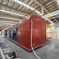Maison conteneur de luxe avec fenêtre panoramique, conception modulaire en acier en kit pour complexes hôteliers - Maison préfabriquée moderne de 20/40 pieds