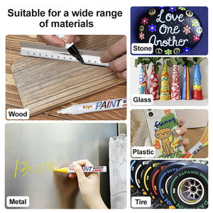 Sơn Đánh Dấu 12 Màu Sắc Nhanh Chóng Khô Không Thấm Nước Vĩnh Viễn Dầu Dựa Mực Xe Lốp Vĩnh Viễn Sơn Đánh Dấu Bút - Product Image 6