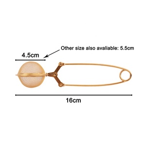 Factory Wholesale High Quality Gold Mesh Stainless Steel <strong>Tea</strong> <strong>Infuser</strong> - Product Image 4