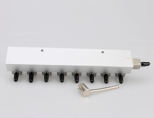 วาล์วหมึกสแตนเลสคุณภาพสูง 8 วาล์ว รุ่น JH-M-108 สำหรับควบคุมสายหมึกเครื่องพิมพ์ยูวี - Product Image 1
