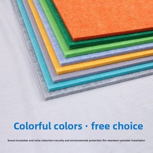 Panneau insonorisant auto-adhésif en fibre de polyester de <span class=keywords><strong>9</strong></span> <span class=keywords><strong>mm</strong></span> pour murs de KTV et isolation acoustique des bureaux - Product Image 3