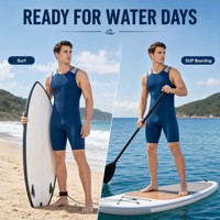 Combinaison de plongée courte en néoprène grande taille 2 mm sans fermeture éclair pour hommes adultes