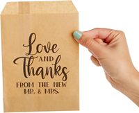 Sacs à collation en papier flexo anti-graisse à fond renforcé avec impression de logo personnalisé pour boulangerie, churros, gaufres et crêpes