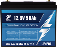 Baterai LiFePO4 12V 24V 12.8V 25.6V 50Ah 100Ah 200Ah 280Ah 300Ah Deep Cycle untuk Karavan dan Kapal Pesiar