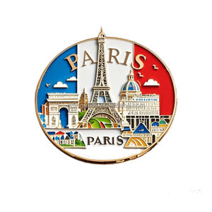 Aimant <span class=keywords><strong>de</strong></span> réfrigérateur <span class=keywords><strong>Paris</strong></span> Tour Eiffel personnalisable Couleurs riches Souvenir en métal personnalisable en vrac pour les occasions <span class=keywords><strong>de</strong></span> remise des diplômes Boutiques <span class=keywords><strong>de</strong></span> cadeaux - Product Image 1