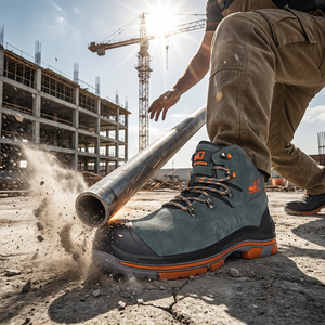Rocklander - <span class=keywords><strong>Zapatos</strong></span> de Seguridad Industriales Antideslizantes Unisex y Botas de Senderismo con Construcción de Puntera de Plástico S1P, Ligeros - Product Image 2