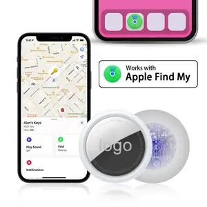 Pelacak Hewan Peliharaan Firtag Work Find My App Global Gps Air Track Key Pencari Lokasi Kecil Pintar untuk Anjing Kucing Dompet Hewan Peliharaan Ponsel