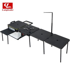 Nouvelle Cuisine Mobile en Acier pour <span class=keywords><strong>Camping</strong></span> en Plein Air, Portable, Pliable, avec Plaque de Cuisson Intégrée, Boîte d'Équipement pour Voiture de Tourisme en Autonomie - Product Image 3