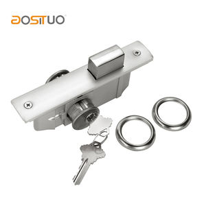 Serrure de porte KFC en aluminium de haute sécurité Double ouverture latérale profil de porte avant serrure de porte à mortaise cylindre rond serrure de porte en verre - Product Image 1