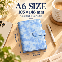 Bestseller JD A5 : Organiseur/Agenda/Classeur à spirale avec couverture en cuir, 45 feuilles lignées, logo personnalisable, origine Chine