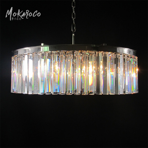 American Vintage High-end Villa Club Hotel Lobby Proyecto de iluminación <span class=keywords><strong>K9</strong></span> Candelabro de cristal de lujo moderno redondo - Product Image 2