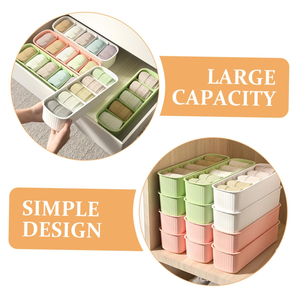 New Tidy up Household <b>Drawer</b> Type <b>Plastic</b> Underwear Organizer <b>Storage</b> Box - Product Image 5