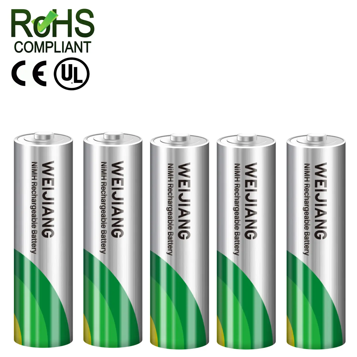 Friendly 1.2V Nimh Rechargeable Batteries Cell AA 2600mAh Aaa 800mah Cylindrical Ni-Mh Battery Pack