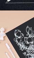 Stylos à encre gel à pointe fine or blanc et argent marqueurs d'art pour papier noir croquis dessin Illustration fabrication de cartes