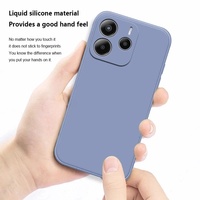 Coque de Téléphone Souple en Silicone Liquide Antichoc pour Xiaomi Redmi Note 14 13 12 11 10 9 8 Pro Pro+ 5G 4G 13R 12R 12S 12T