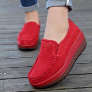 Sh10585a Nuevo Modelo 2025 Zapatos Casuales para Mujer Slip-On con Plataforma de 4cm - Product Image 1