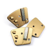 Offre Spéciale : Plaquettes de ponçage trapézoïdales en PCD pour béton, disques de ponçage métalliques avec segments PCD pour le décapage de revêtements époxy