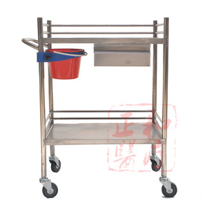 Stainless Steel Surgical Cart With <b>Wheels</b> Medical Treatment Trolley Durable Design <b>For</b> Hospital Use - Product Image 3