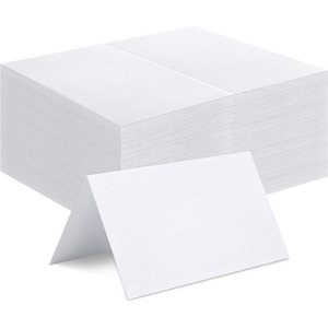 <b>Place</b> <b>Cards</b> Rectangle 4 In White Cardstock Die Cut Colorful Borders For Parties <b>Weddings</b> Bridal Showers - Product Image 5