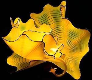 Colored Murano Glass <strong>Handicraft</strong> Sculpture Creative Bowl Shape Sculpture Table Decoration Household Figurine - Product Image 1