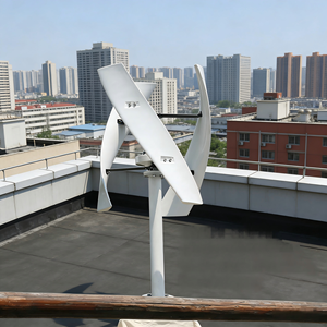 Generador Eólico VAWT Trifásico de Bajo Ruido (45dB) de 1kw, 12V 24V 48V, con Imán, para Techos Residenciales - Product Image 4