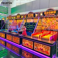 Tolefun CE 2.2m Série de jeux de stand de fête foraine en plastique avec éclairage LED néon pour centre de divertissement familial et jeu de compétences à prix