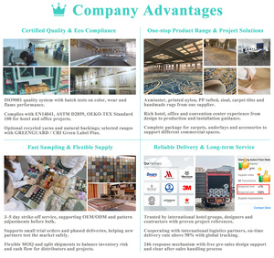 <span class=keywords><strong>Tappeto</strong></span> in Acrilico Tuftato a Mano con Logo Personalizzato per Uffici e Reception Aziendali, Resistente all'Usura e di Grado Commerciale - Product Image 5