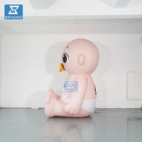 Modèle de poupée gonflable géante personnalisée pour la promotion de la marque ou la décoration publicitaire de fêtes pour mères et bébés