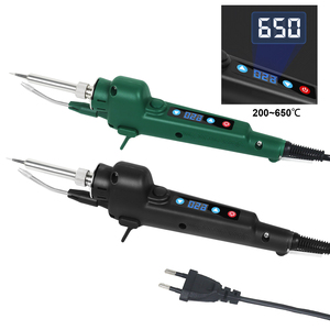 Kit de <span class=keywords><strong>pistola</strong></span> de soldadura Kit de soldador con temperatura ajustable 200 ~ 650 °C, 80W LED Digital calor interno Auto enviar <span class=keywords><strong>pistola</strong></span> de soldadura de estaño - Product Image 1