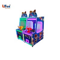 LIFUN Jeu d'arcade de tir à l'eau pour 1 joueur, pour enfants, à monnayeur, en plastique, thème Marine Squad, avec option de kiosque et capsule à jouets, 1 an