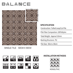 Tùy chỉnh khách sạn sang trọng sòng bạc rạp chiếu phim và nhà hát với tối giản và thời trang 3D in tường Thảm gạch lát sàn - Product Image 2