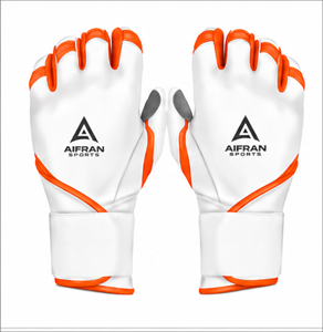 Gants de frappe en cuir AIFRAN, blancs et bleus, rembourrés, fermeture à boucle, unisexe, pour adultes, entraînement confortable, tailles XL-XXL - Product Image 5