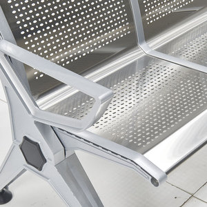 Silla de Espera de Aleación de Aluminio Yijiahao de 3 Plazas con Respaldo, Asientos Públicos - Product Image 4