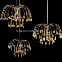 Lampe décorative LED en acrylique doré pour allée de mariage, toile de fond, scène en T, arche luxueuse personnalisable