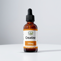 Créatine organique 60 ml en gouttes liquides pour adultes, supplément nutritionnel musculaire personnalisé OEM ODM en marque privée