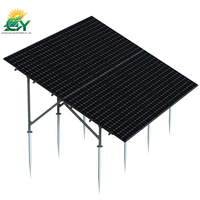 Pieu hélicoïdal (acier) pour systèmes de montage solaire, revêtement galvanisé à chaud, haute résistance à la traction, dimensions personnalisées