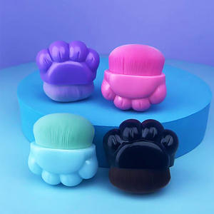 فرش مكياج Craw لقط واحد ، مسحوق أساس صناعي ممتاز ، فرشاة أساس سائل للسفر الصغير ، رأس مسطح للوجه - Product Image 2