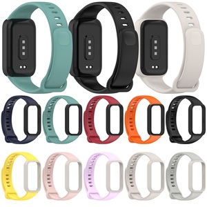 Correa <span class=keywords><strong>de</strong></span> Silicona para Reloj, Pulsera Oficial <span class=keywords><strong>de</strong></span> Repuesto para Redmi <span class=keywords><strong>Band</strong></span> 3/ <span class=keywords><strong>Xiaomi</strong></span> <span class=keywords><strong>Band</strong></span> 9 active - Product Image 3