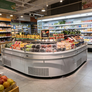 Refrigerador comercial para <span class=keywords><strong>carnicería</strong></span>, mostrador abierto para exhibición de pollo y pescado, nevera para carne. - Product Image 2