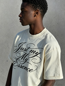 Camisetas de Verano para Hombre, Personalizadas, de Algodón, con Borde Crudo, Estampado Gráfico, Hombros Caídos, Corte Cuadrado, Estilo Urbano, Desgastadas, de Manga Corta - Product Image 2