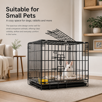 Nouvelle cage pliable renforcée et robuste pour animaux de compagnie, en fil de fer, pour intérieur et extérieur, avec plateau en plastique, modèle 2026