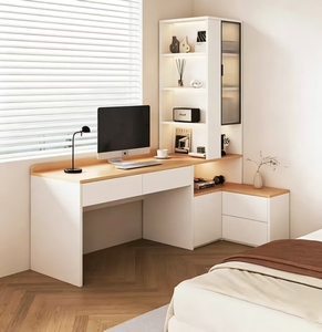 <span class=keywords><strong>Escritorio</strong></span> Infantil de Madera Maciza Moderno y Personalizado, Estantería, Mesita de Noche, <span class=keywords><strong>Escritorio</strong></span> Multifuncional para Sala de Estar, Dormitorio, <span class=keywords><strong>Escritorio</strong></span> para Computadora - Product Image 4