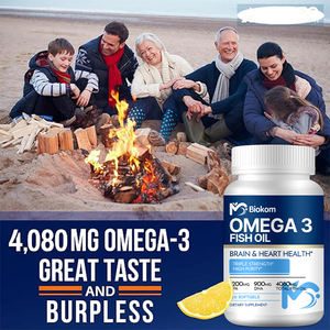 Vente en gros en usine en Chine Capsules molles d'huile de poisson oméga 3 santé du cerveau et du cœur OEM Vegan Omega 3 Capsules molles d'huile de poisson DHA - Product Image 4